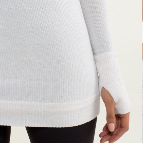 Lululemon chai time pull over reversible sweater cashlux Cashmere 6 EUC - Picture 3 of 10